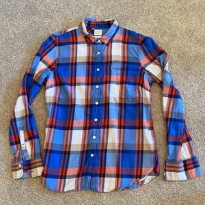 J Crew Factory plaid button down